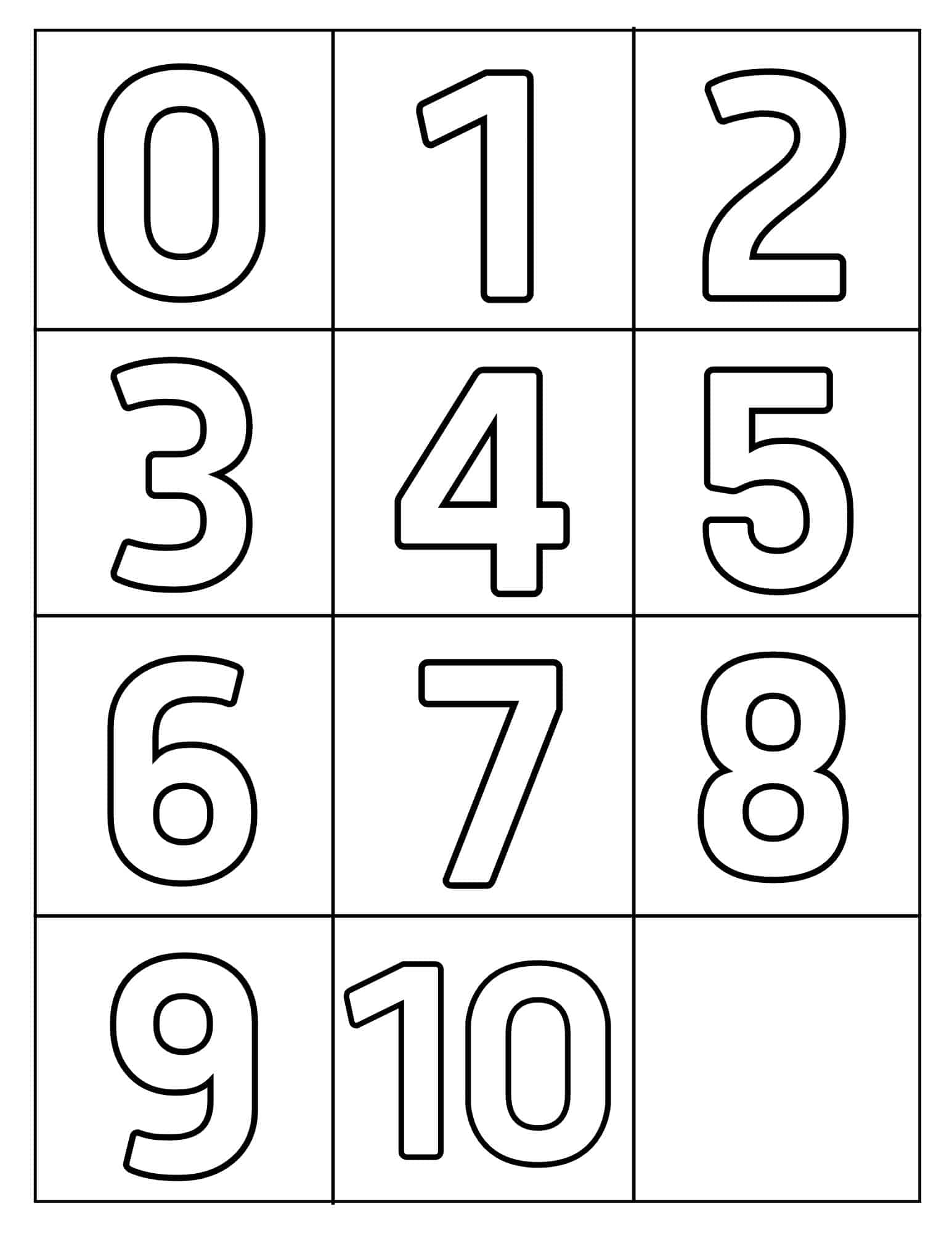 0 10 Printable Numbers Free Templates In All Sizes 