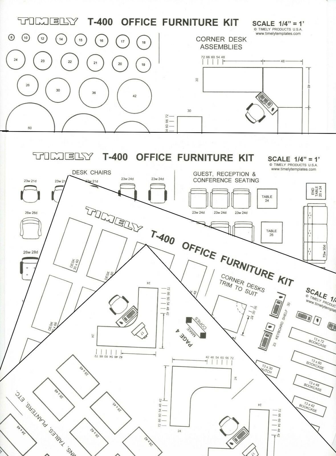 1 4 inch scale furniture templates printable free