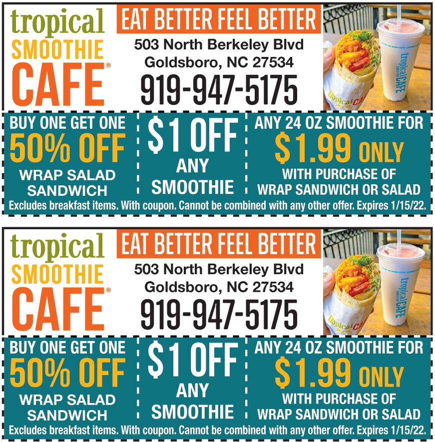  1 OFF ON ANY SMOOTHIE Online Printable Coupons USA Local Free 