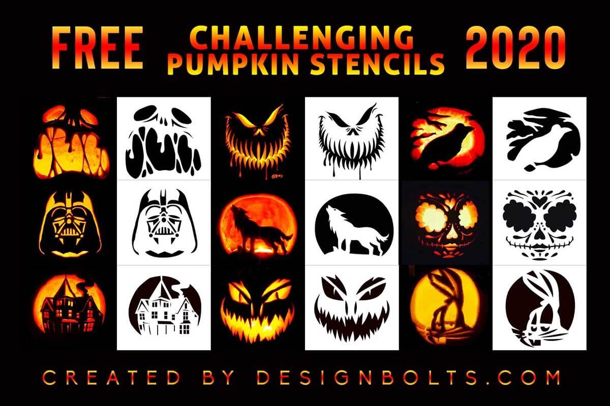 10 Challenging Pumpkin Carving Stencils Templates U0026 Patterns For 