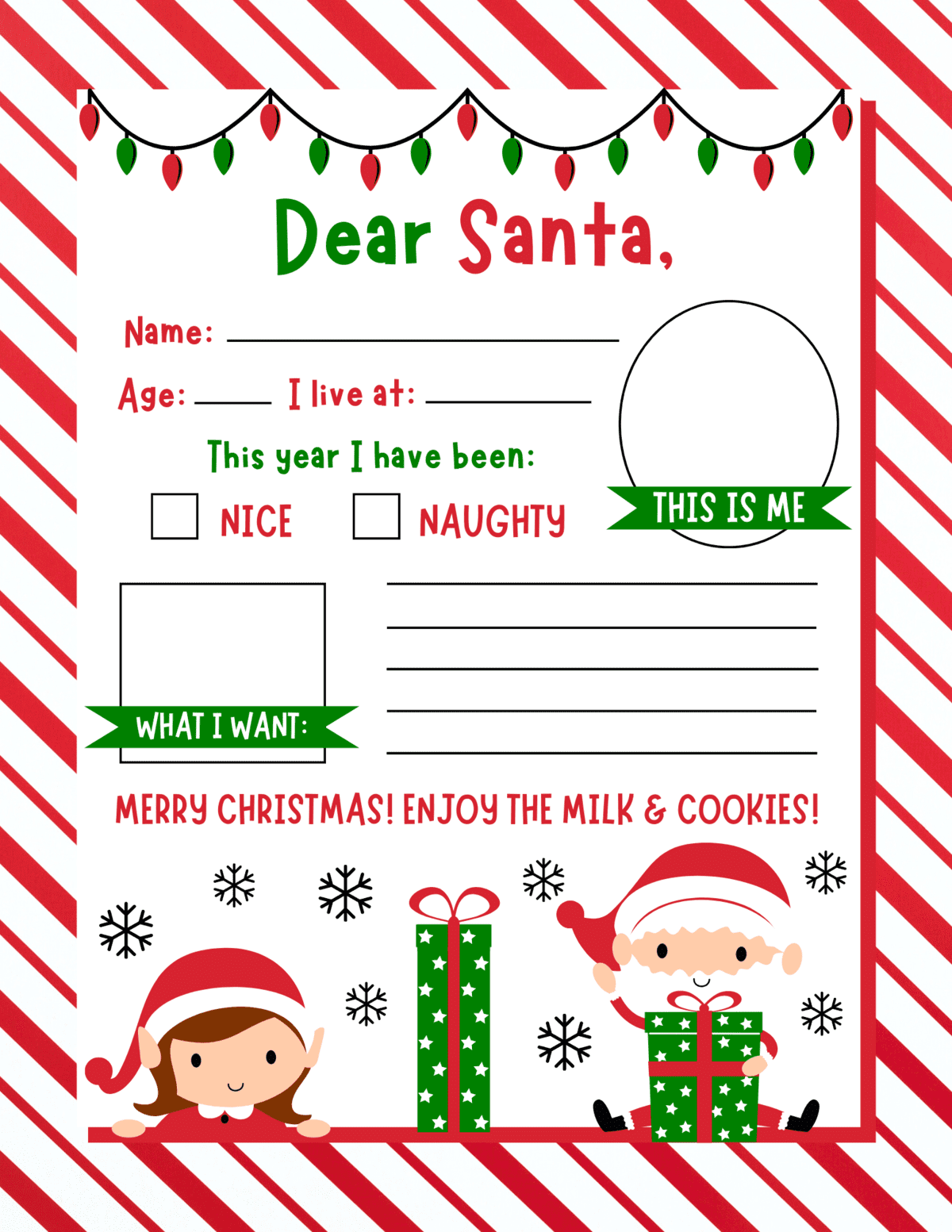 letter from santa template free printable