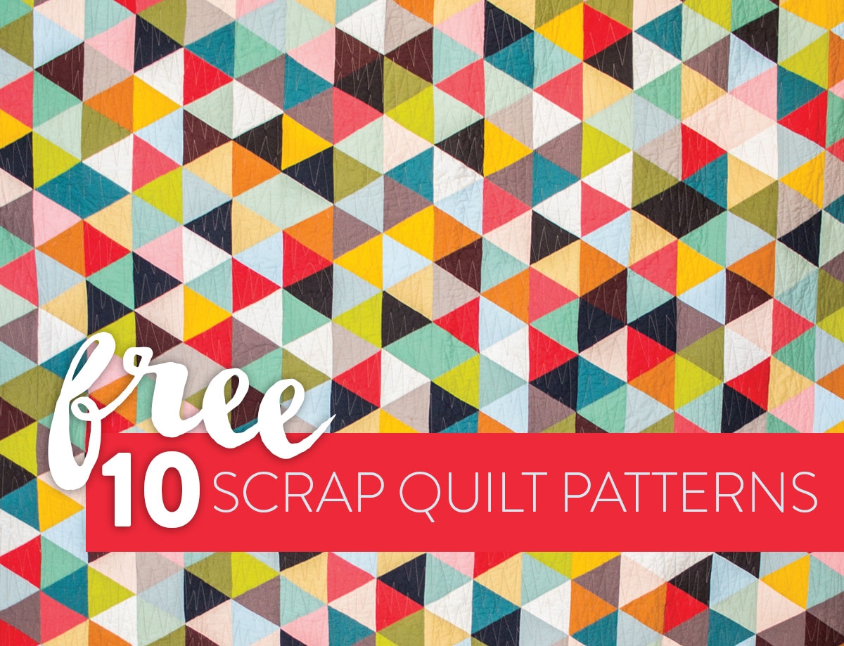 10 Fun U0026 Free Scrap Quilt Patterns Suzy Quilts