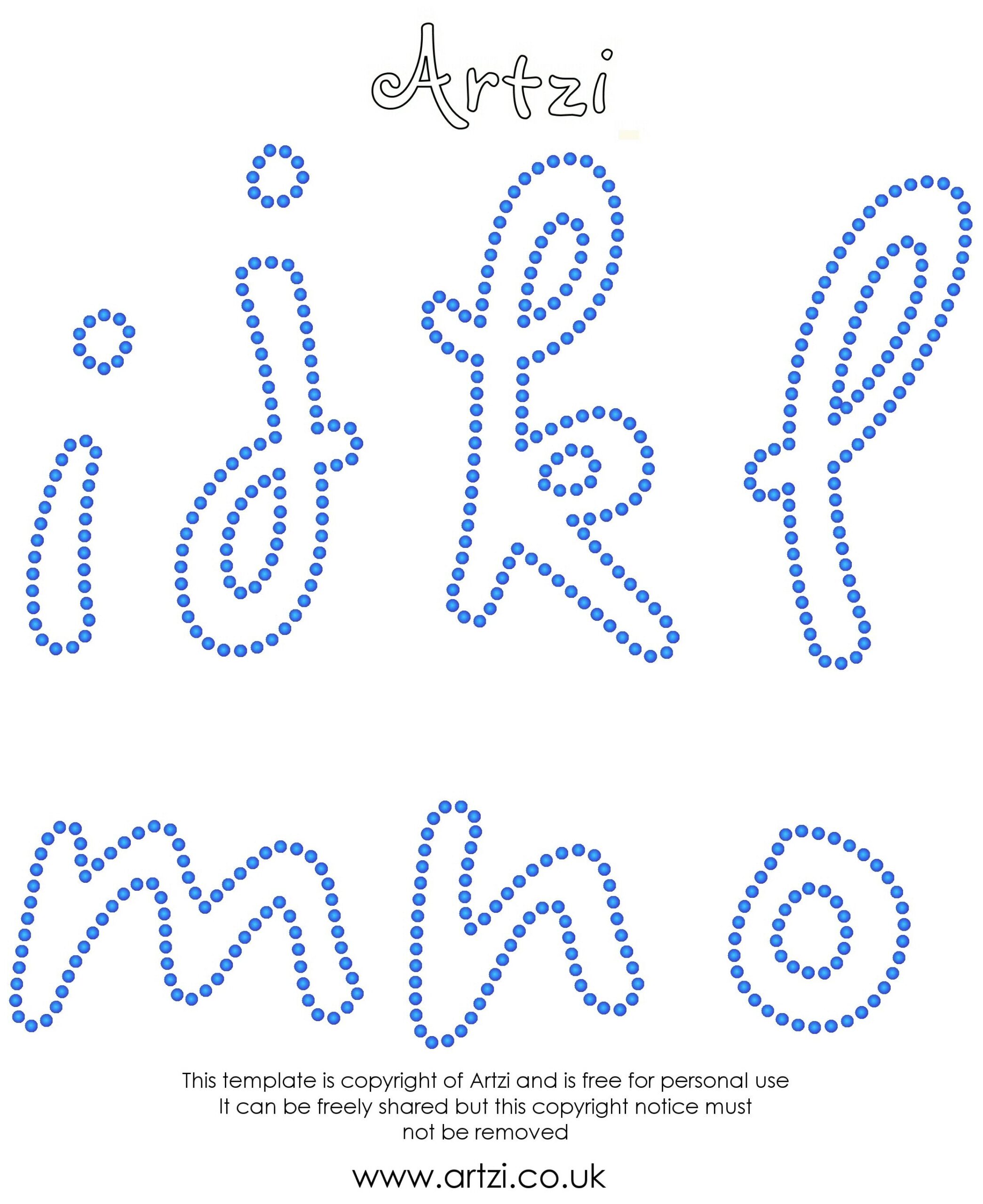printable string art letter templates
