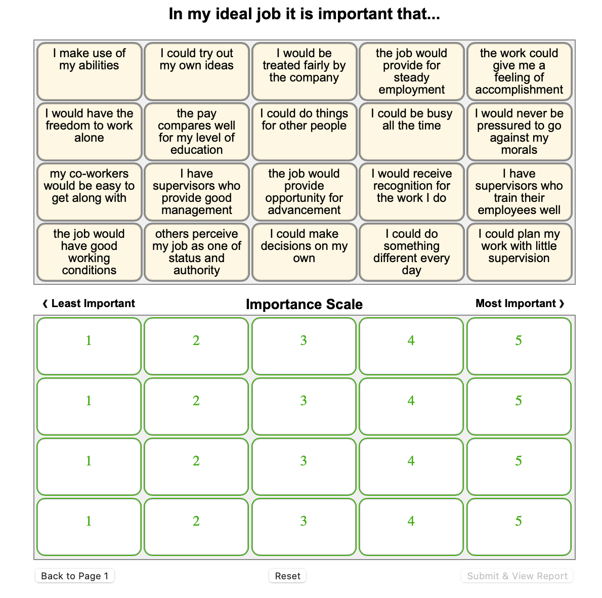 free strong interest inventory test printable