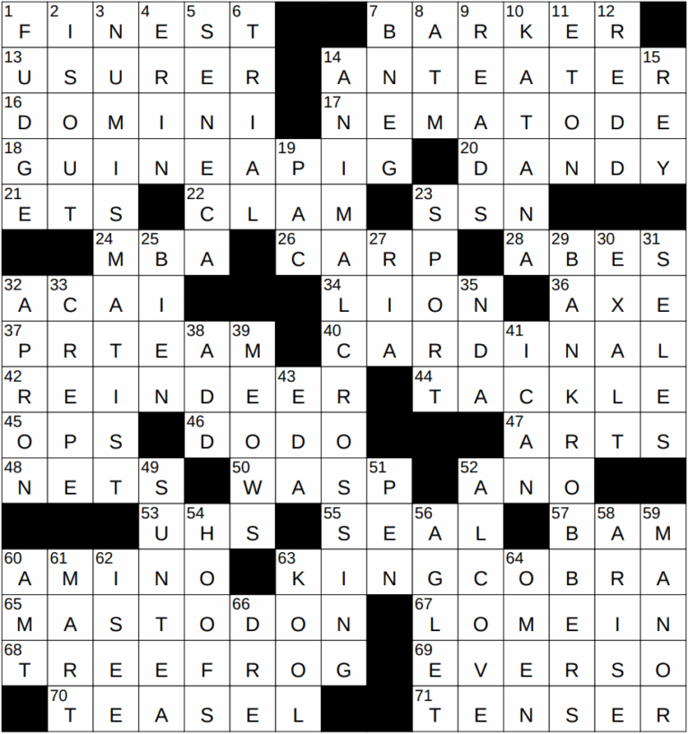 1002 24 NY Times Crossword 2 Oct 24 Wednesday NYXCrossword