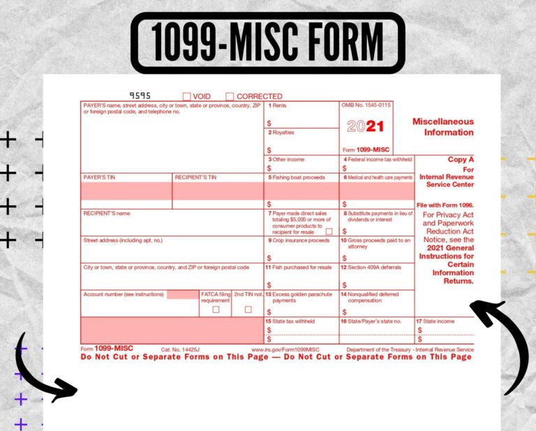 1099 MISC Form 1099 misc 2020 1099 misc Form 2020 Printable 1099 Form Etsy