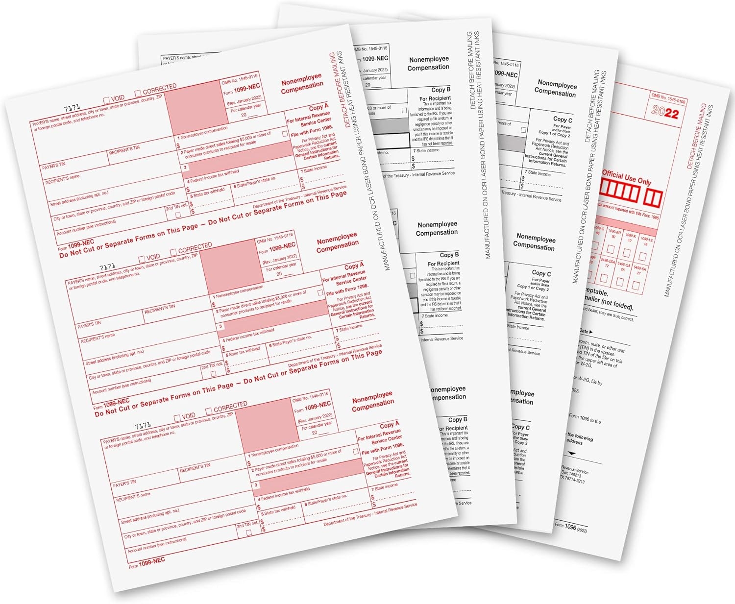1099 MISC Forms 2022 4 Part Tax Forms Kit 25 Vendor Kit Of Laser 1099 MISC Forms 2022 4 Part Tax Forms Kit 25 Vendor Kit Of Laser