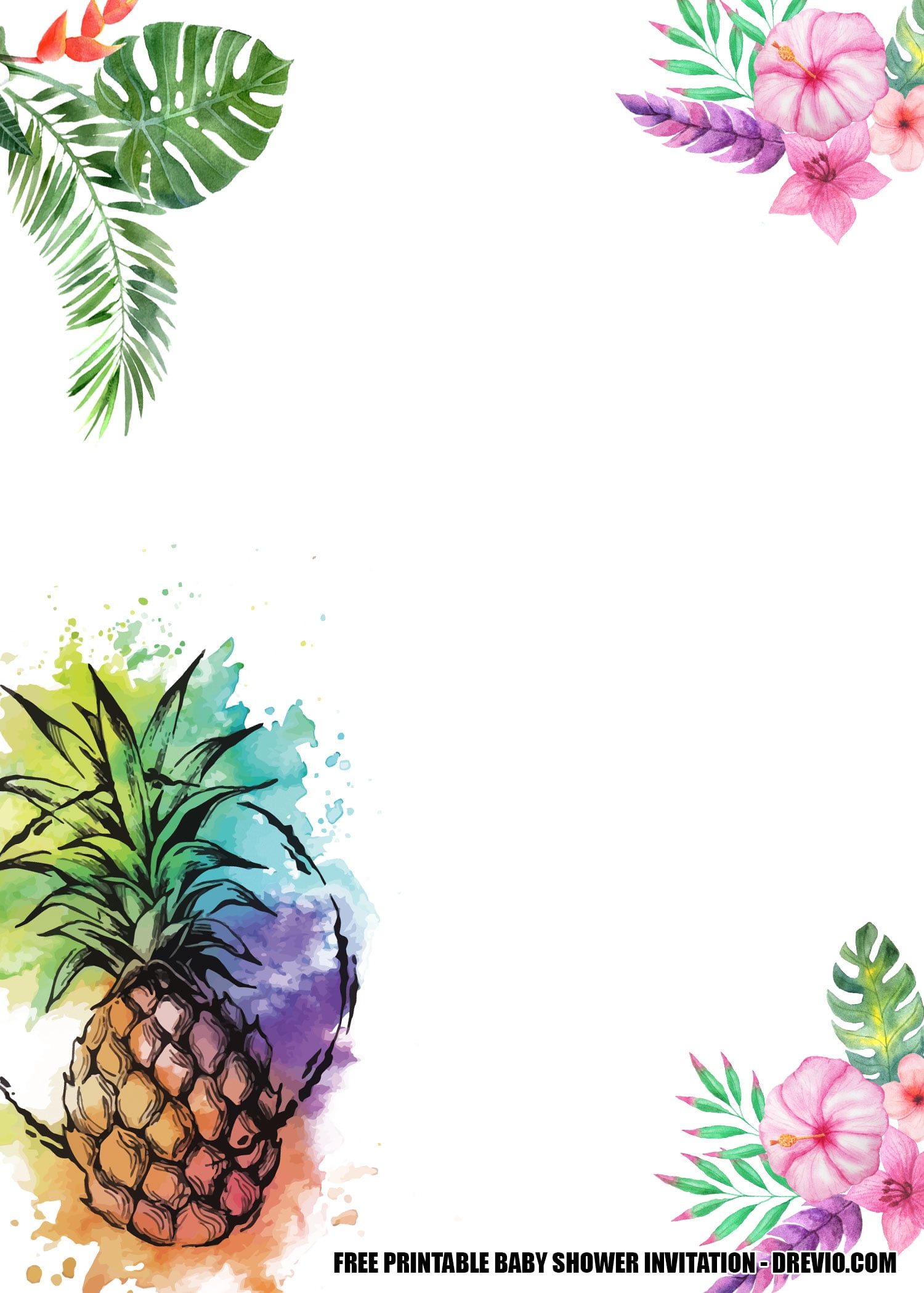 free printable invitations hawaii