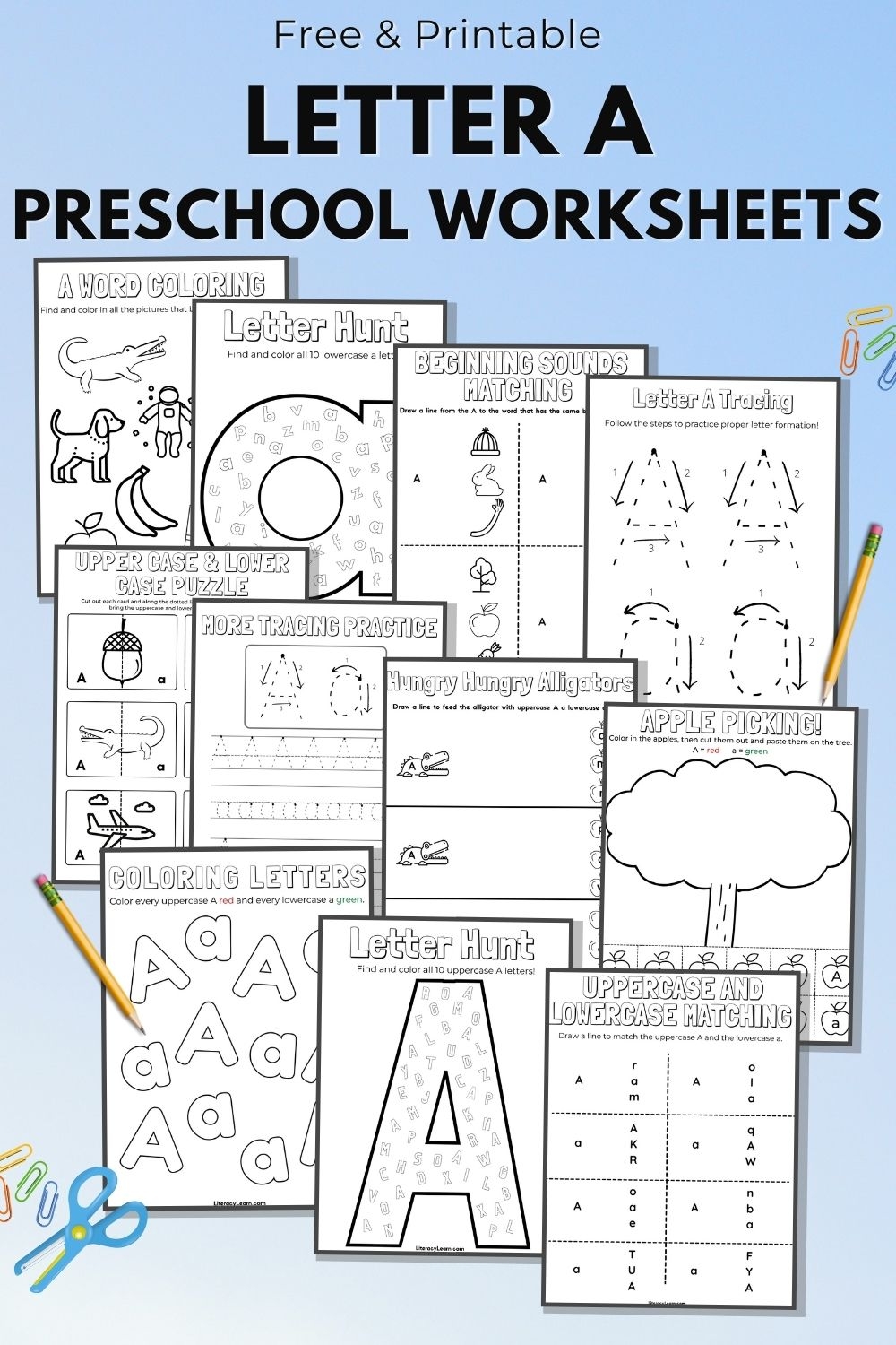 free printable preschool worksheets