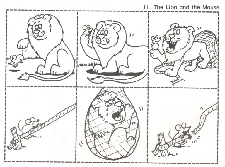 11 Lion And Mouse Kindergarten Nana
