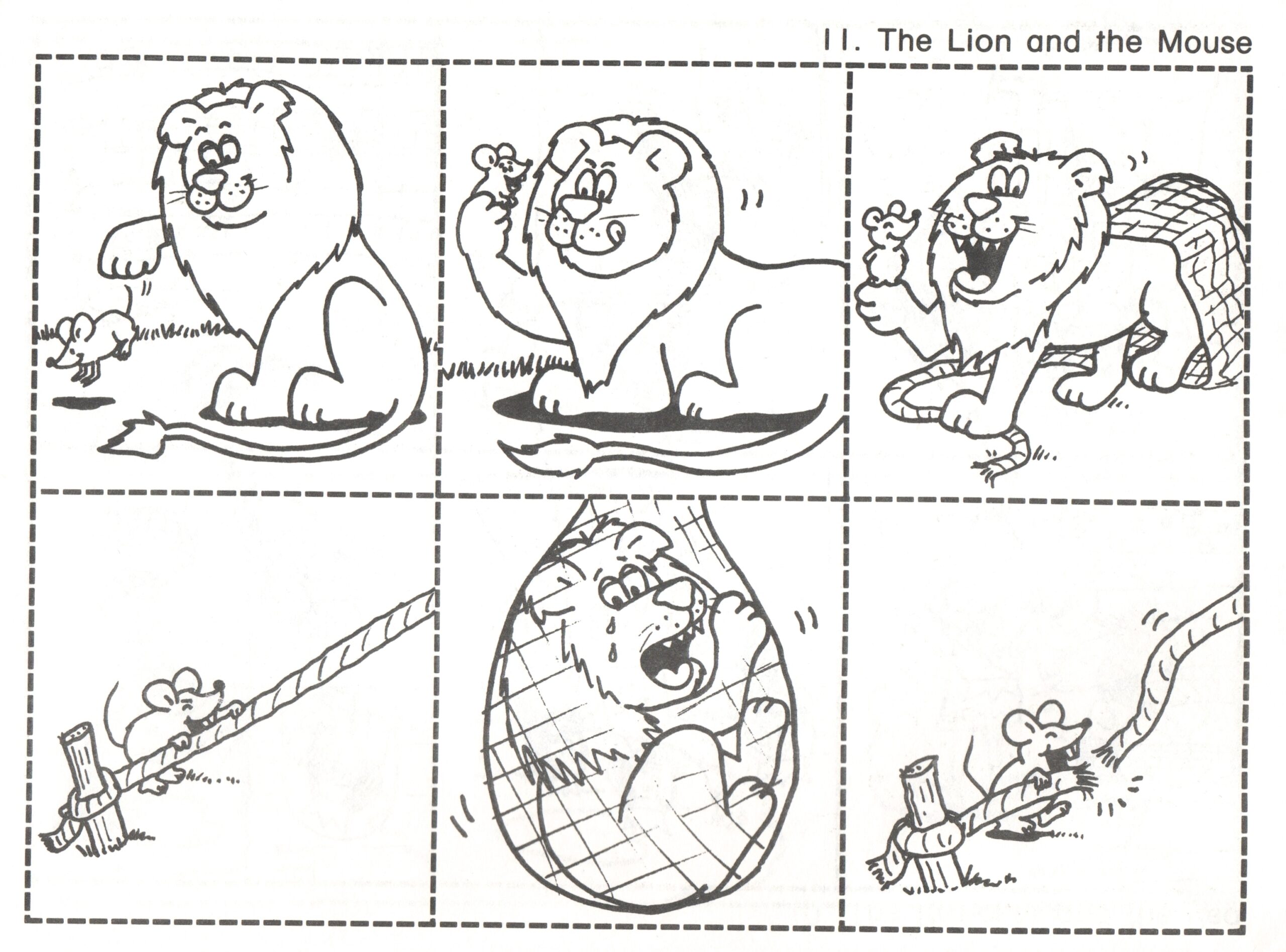 11 Lion And Mouse Kindergarten Nana