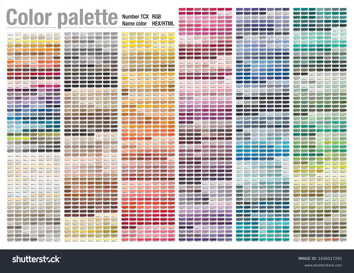 rgb color chart printable