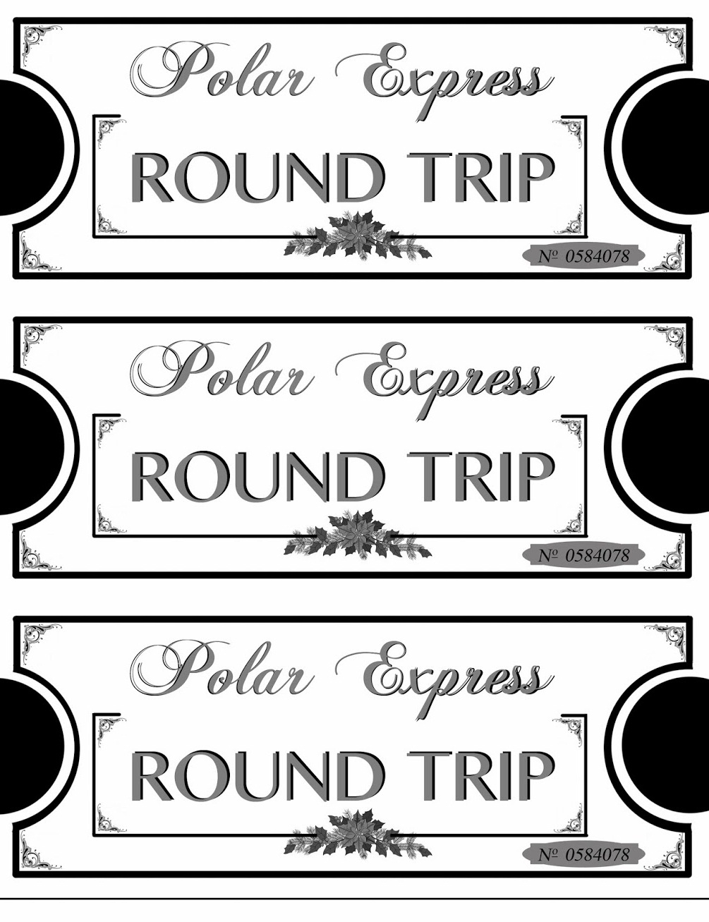 printable polar express tickets boarding passes