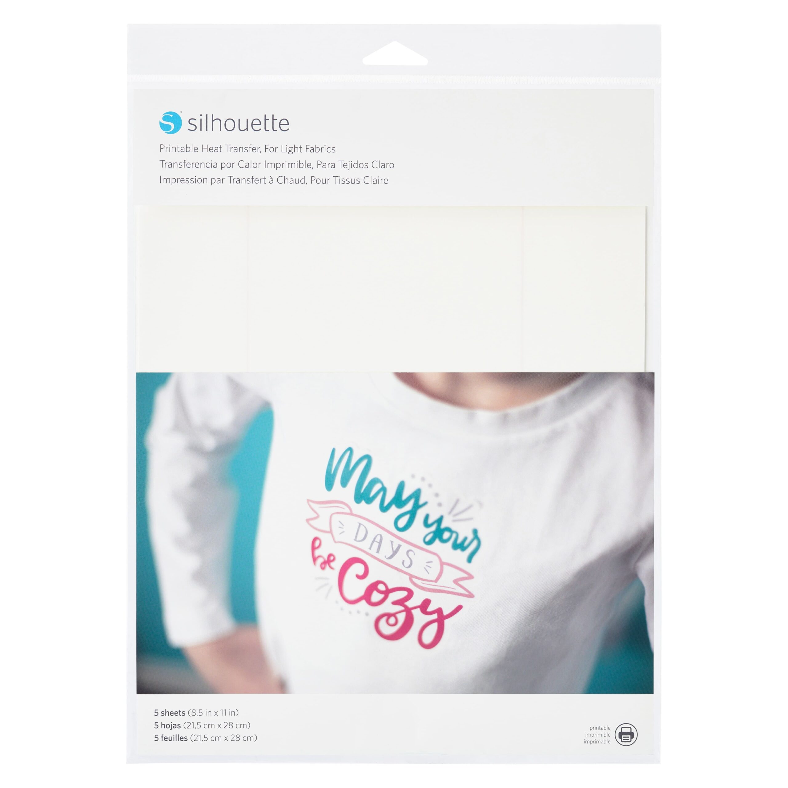 12 Packs 5 Ct 60 Total Silhouette Printable Heat Transfer Sheets