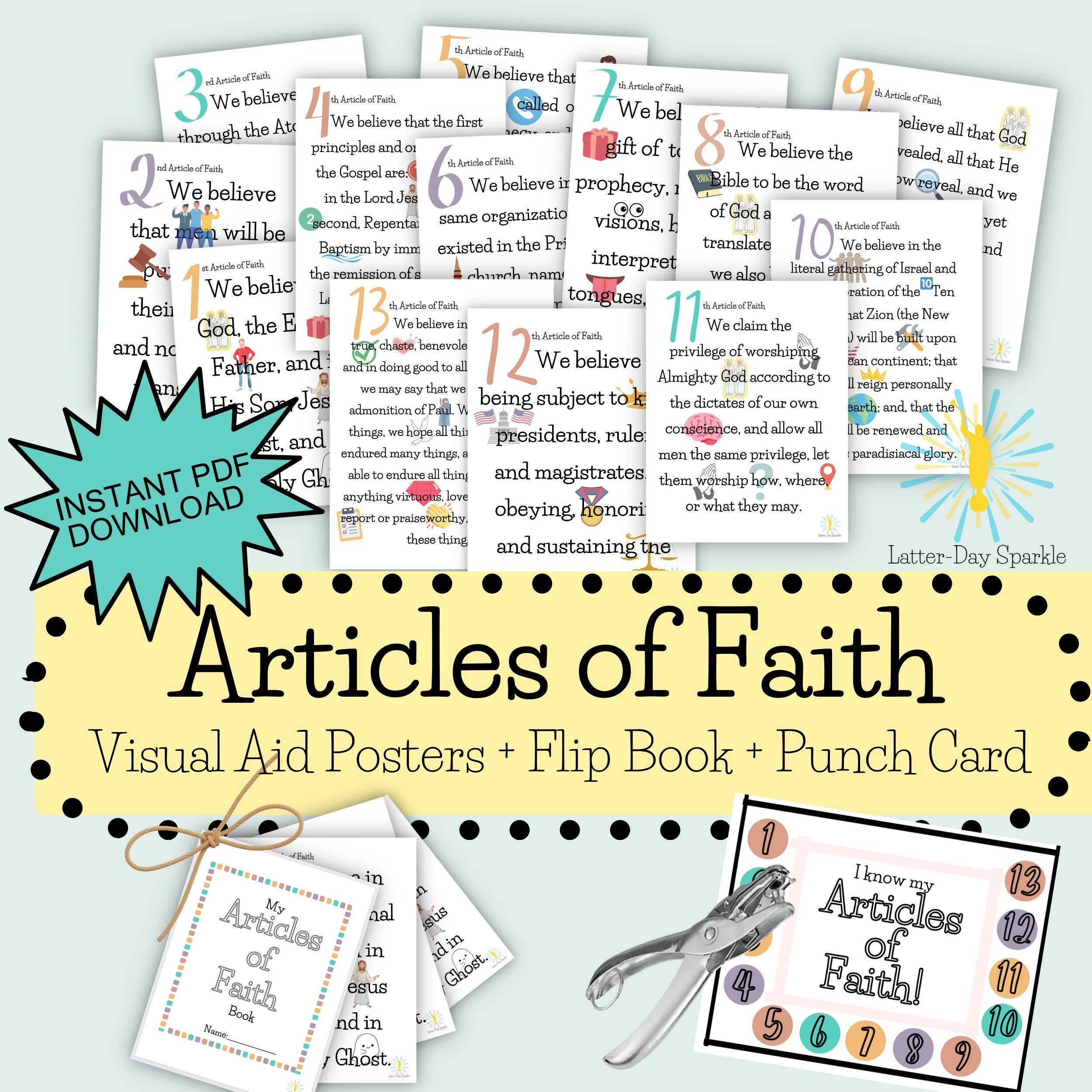 13th article of faith printable
