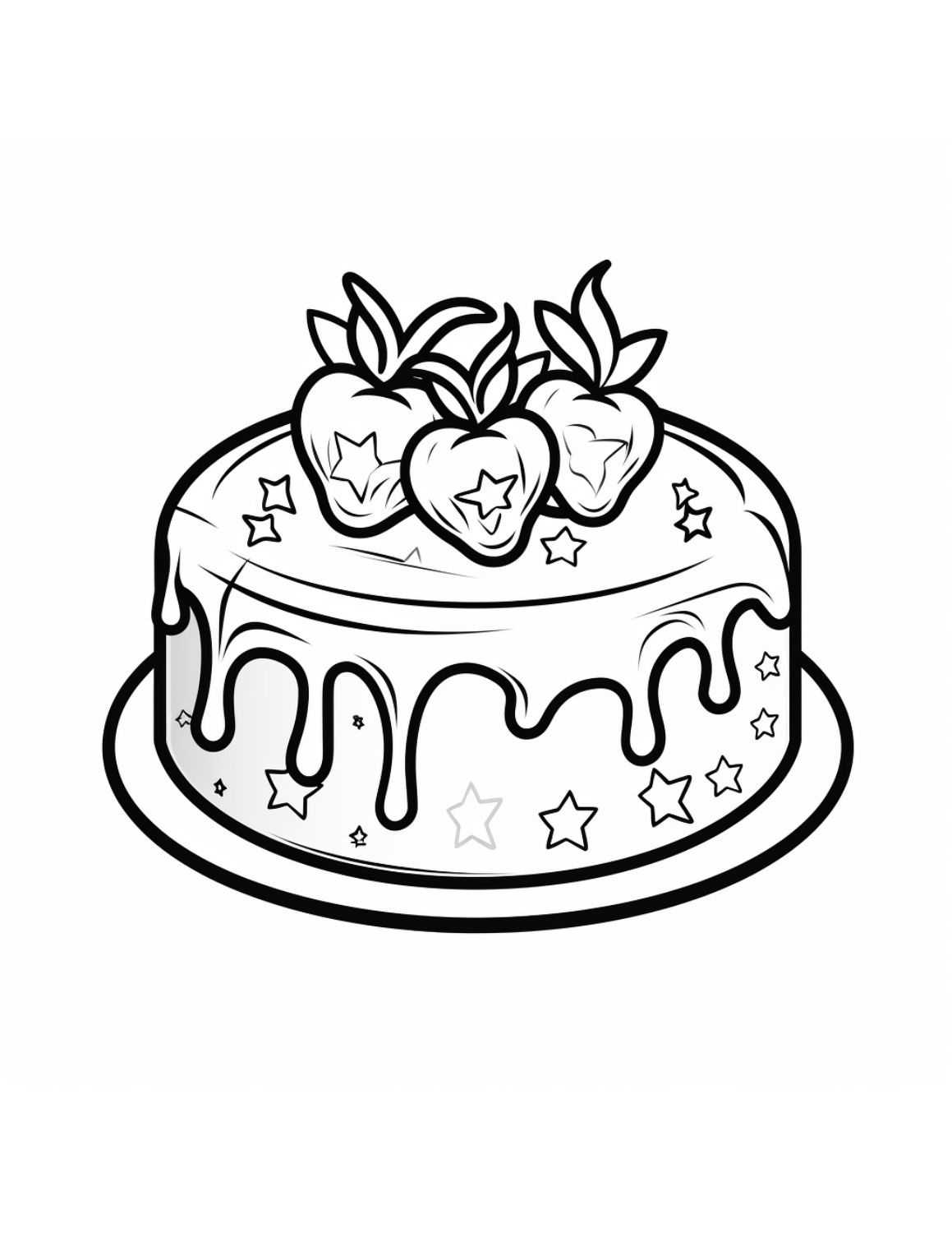 printable pictures of birthday cakes