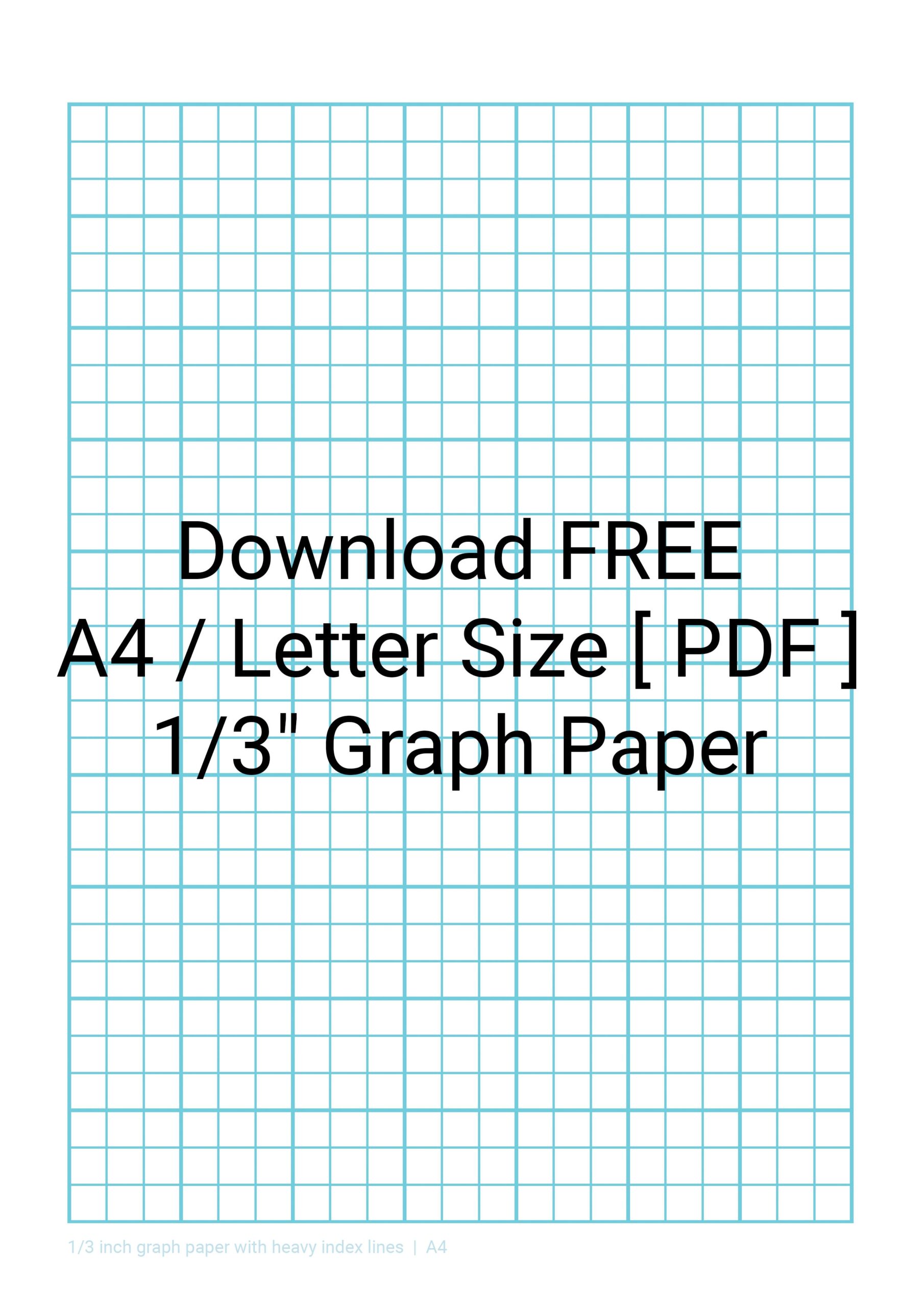 printable graph paper 1 4 inch