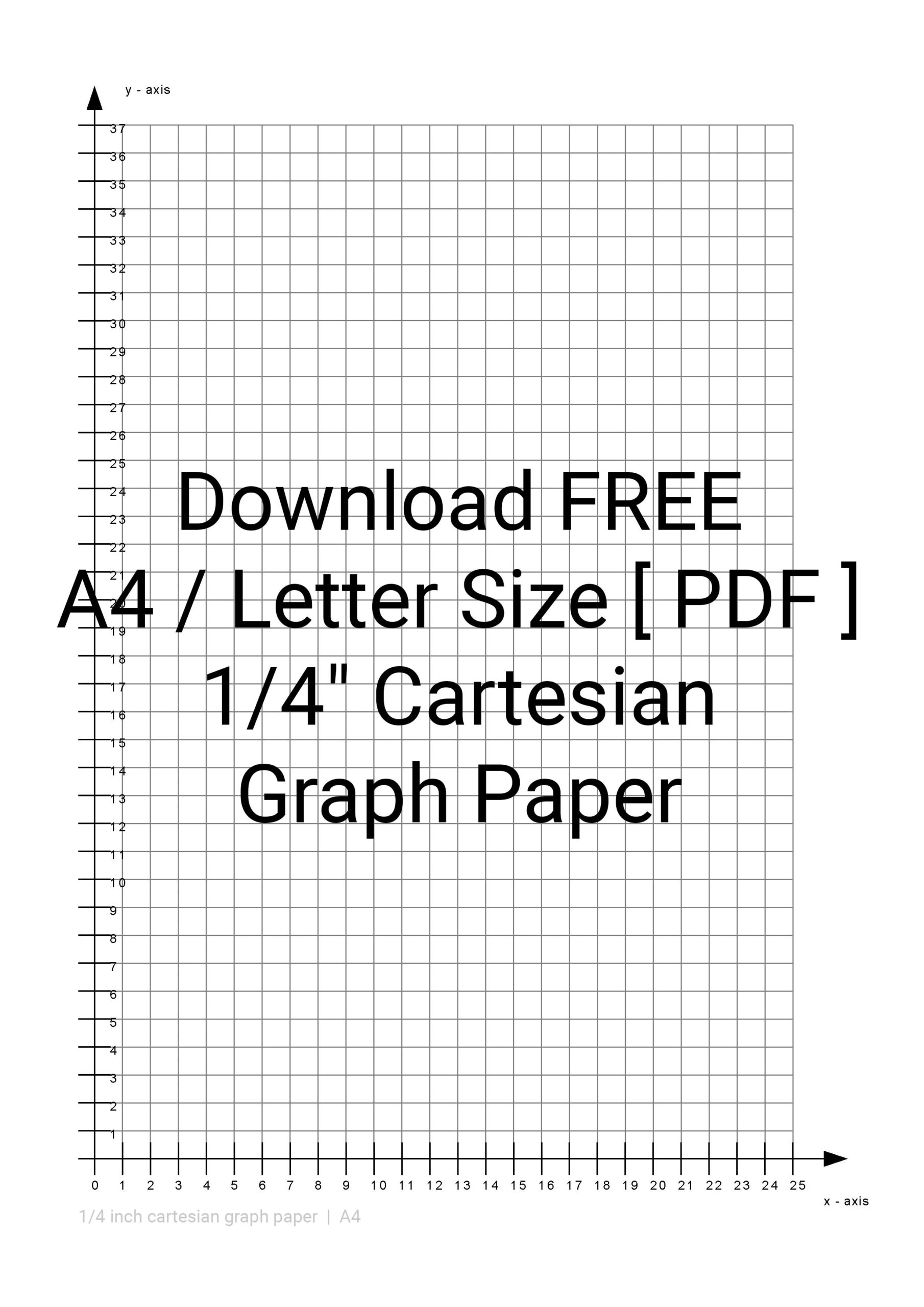 printable graph paper 1 4