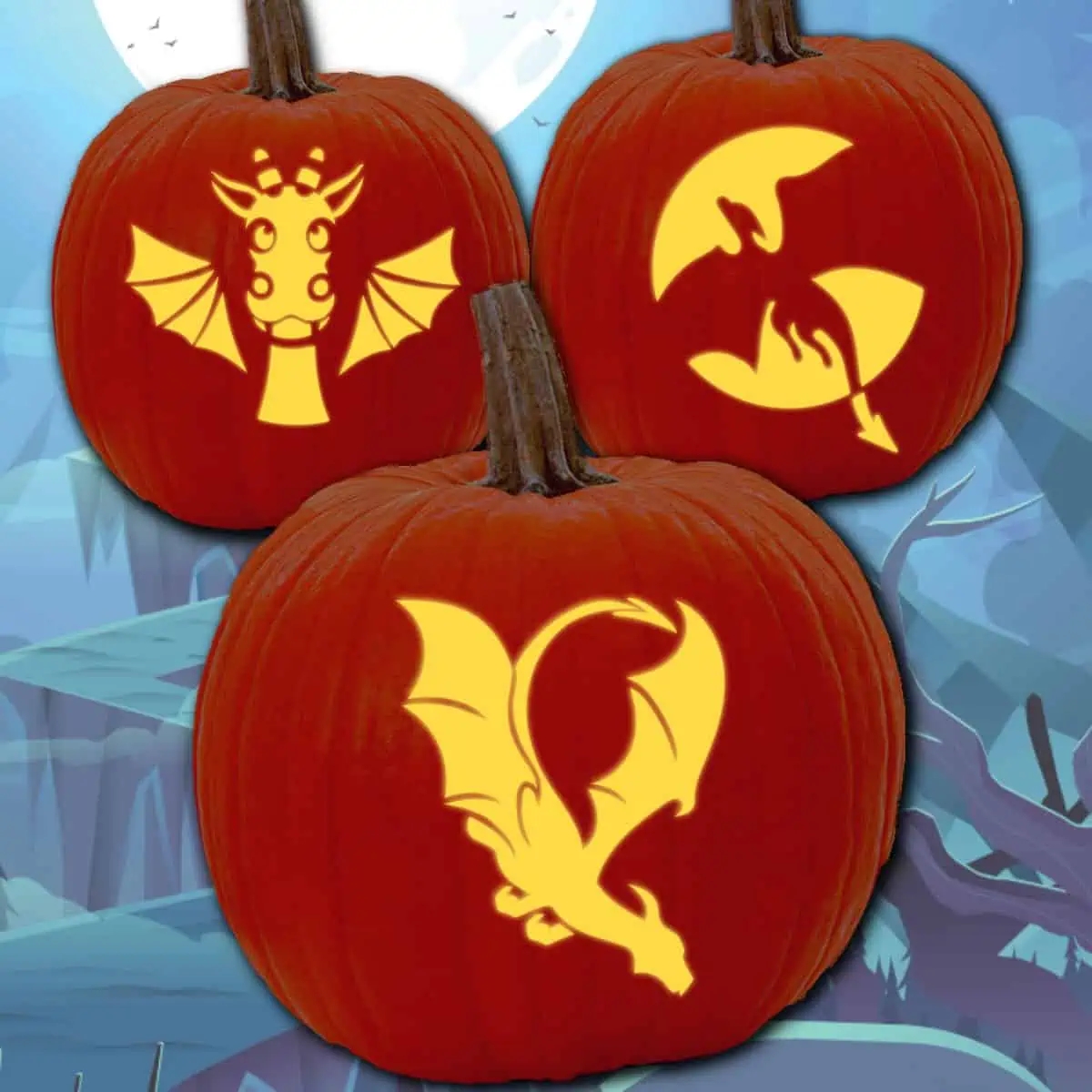 15 Dragon Pumpkin Carving Patterns Free Stencils Artsy Pretty 