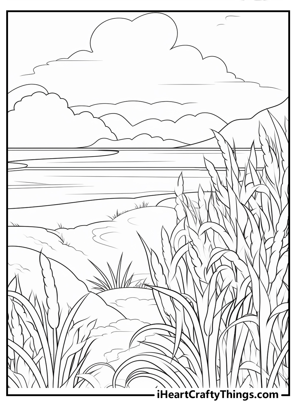 15 Easy Landscape Coloring Pages 100 Free Printable PDFs 