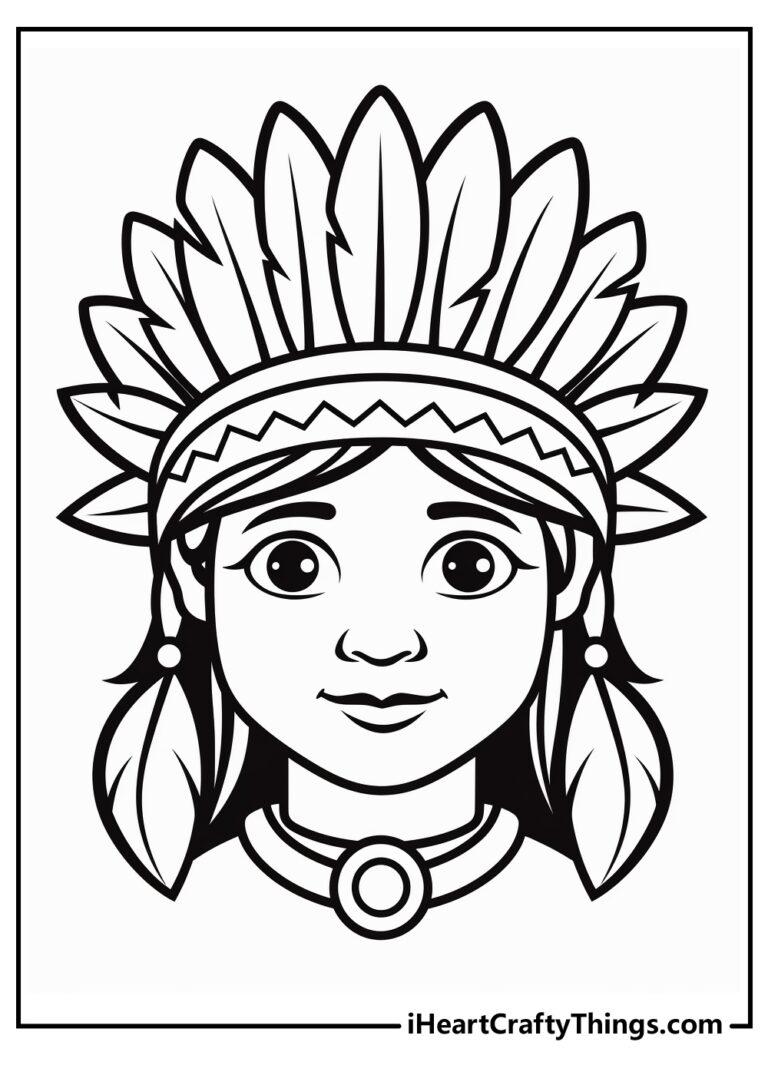 15 Native American Coloring Pages 100 Free Printables 