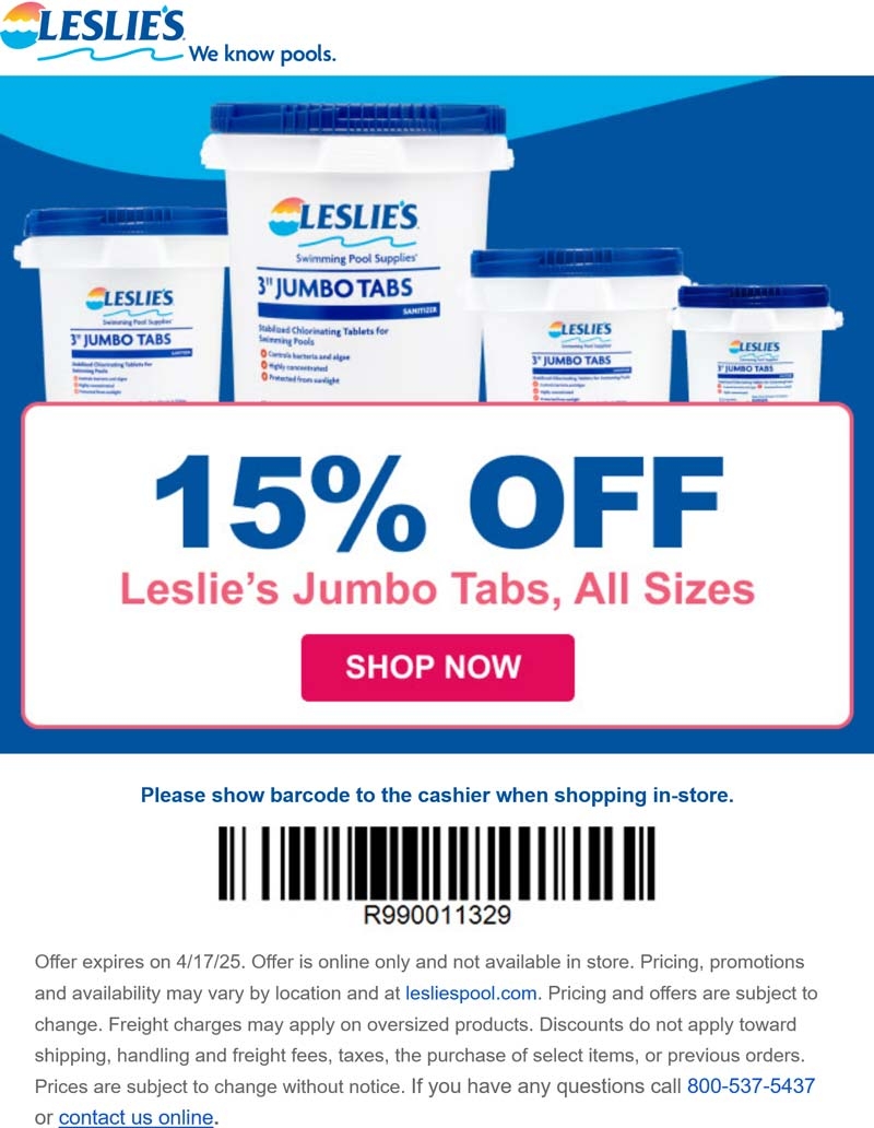 leslie s pool in store printable coupons