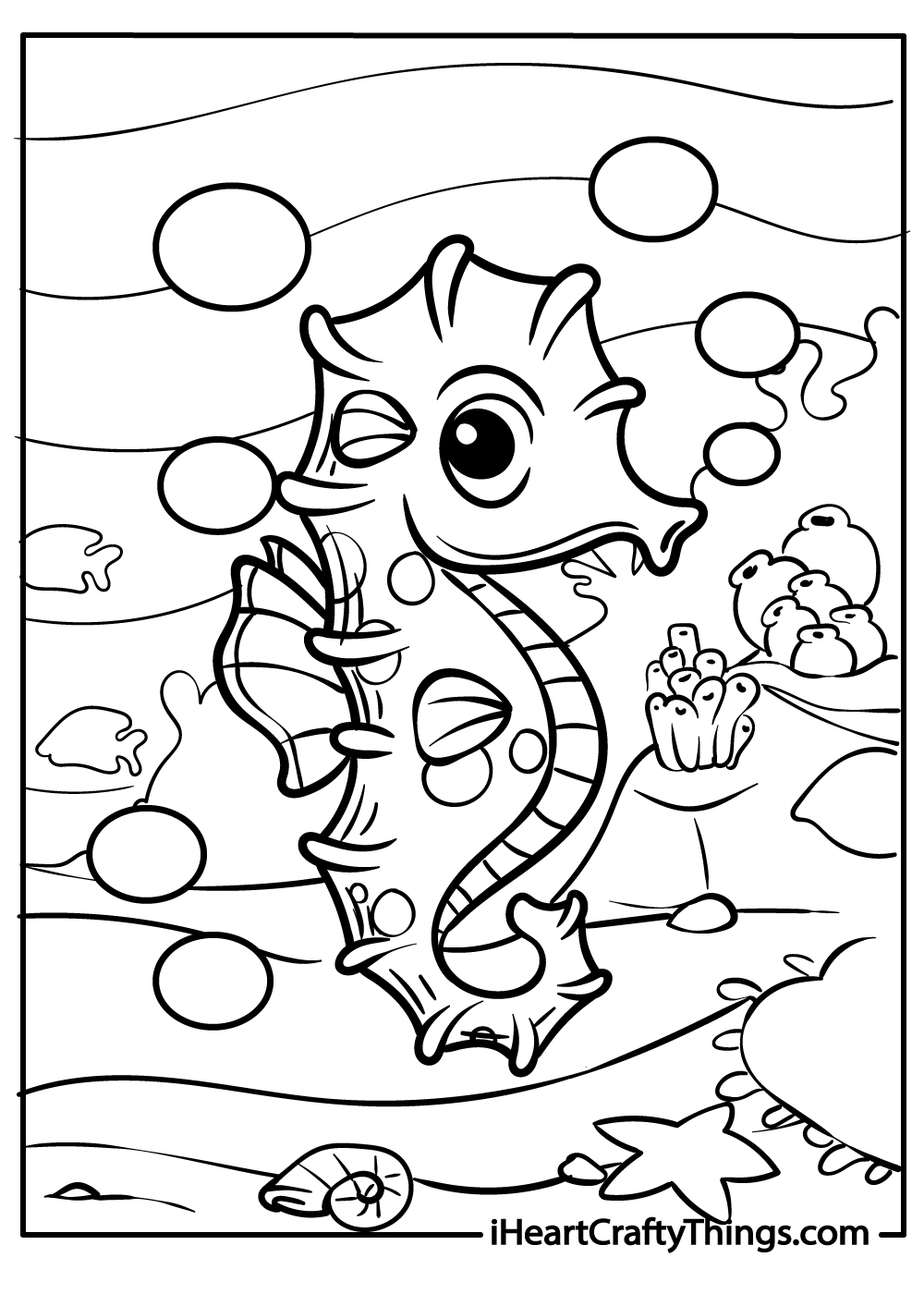 15 Seahorse Coloring Pages 100 Free Printables 