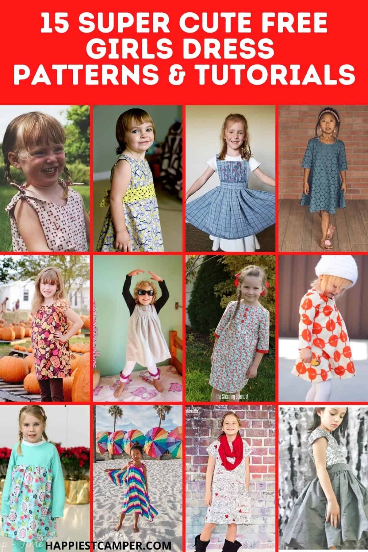 15 Super Cute Free Girls Dress Patterns U0026 Tutorials 15 Super Cute Free Girls Dress Patterns U0026 Tutorials