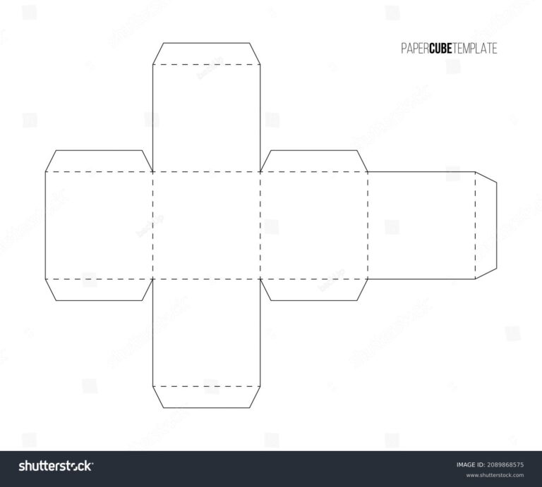 154 032 Square Box Template Stock Vectors And Vector Art Shutterstock