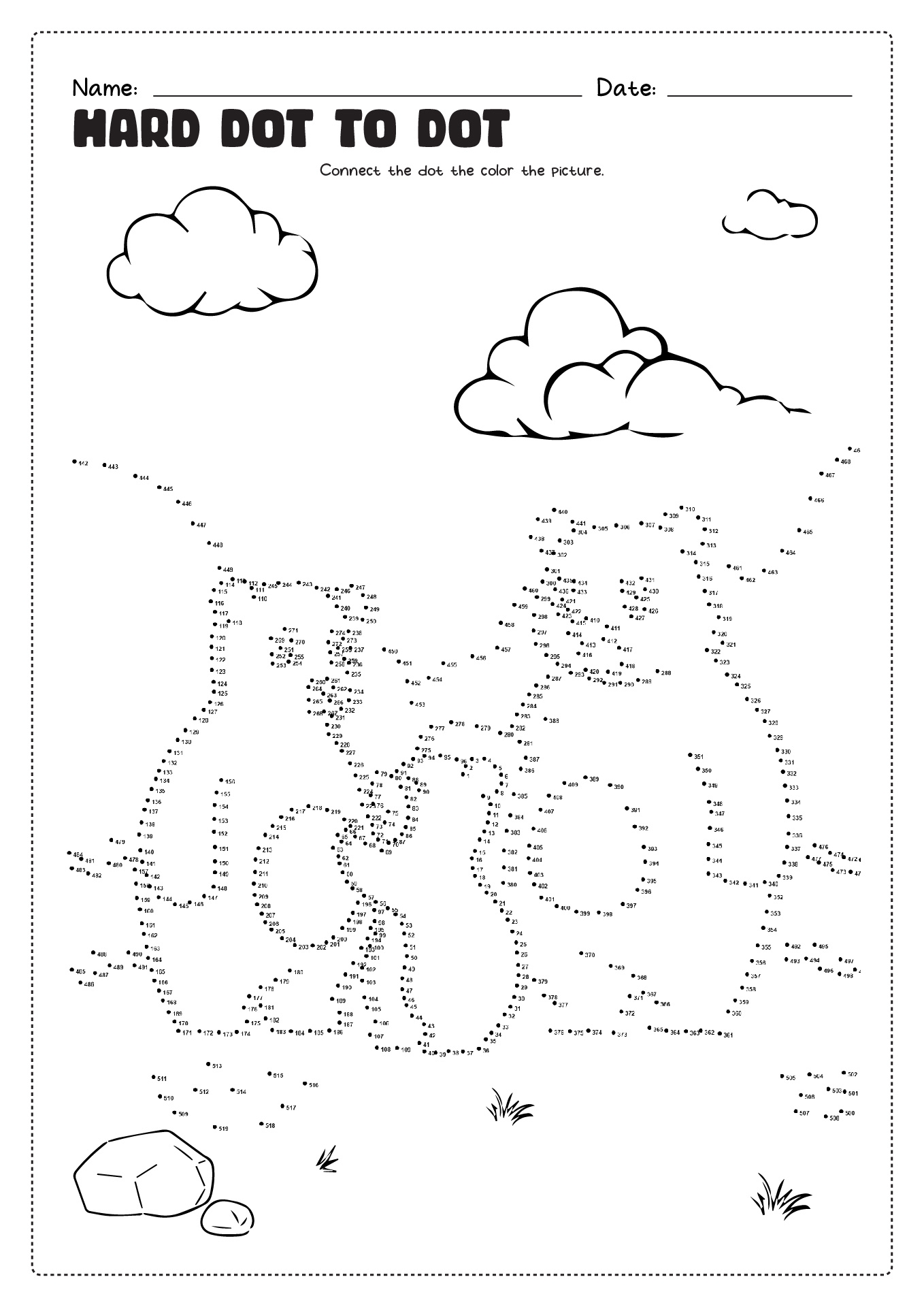 dot to dot printables 1 300