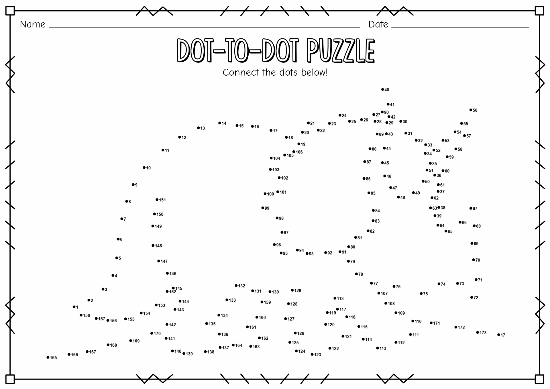 16 Hard Dot To Dot Worksheets Free PDF At Worksheeto