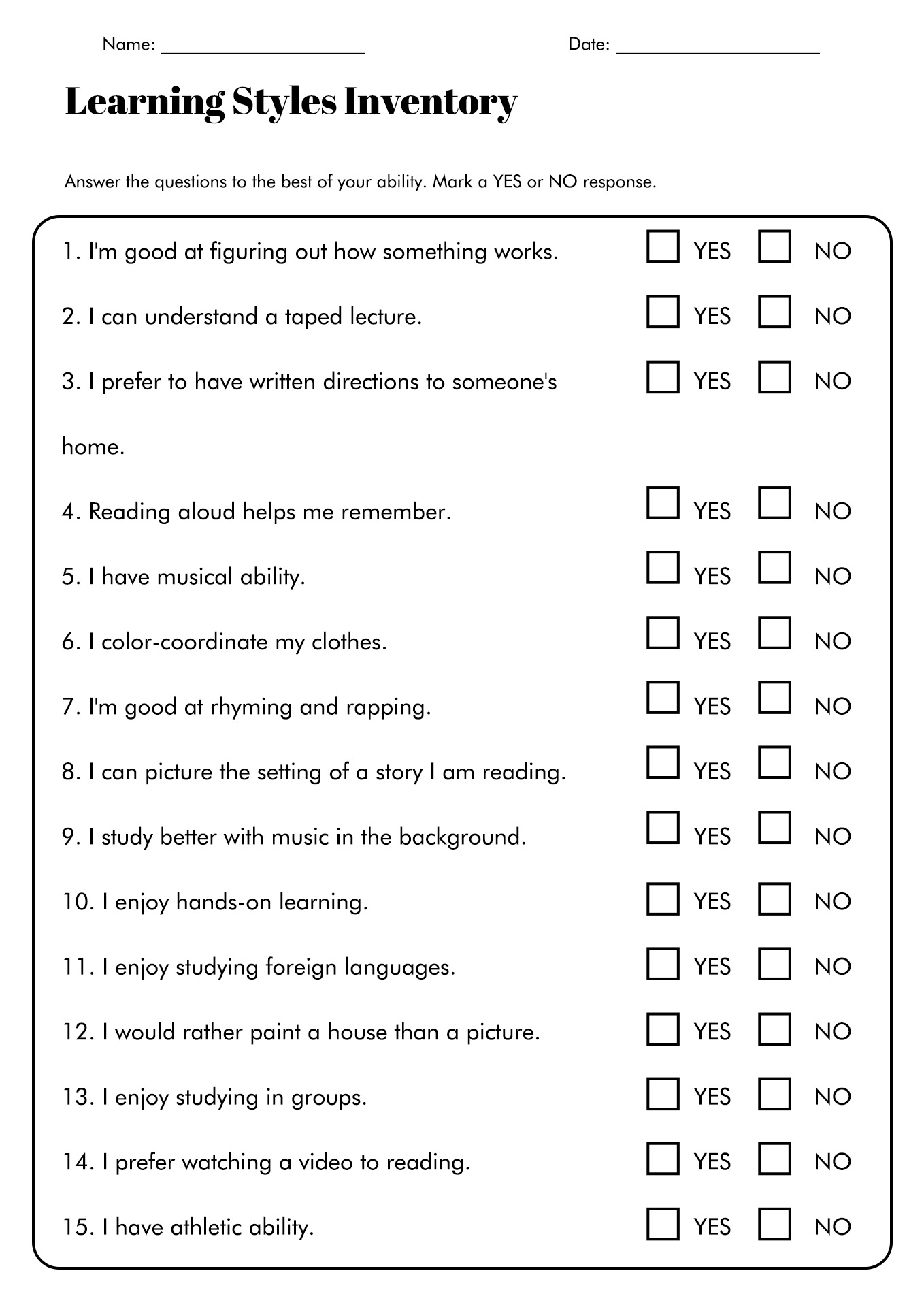 16 Vark Styles Worksheet Free PDF At Worksheeto