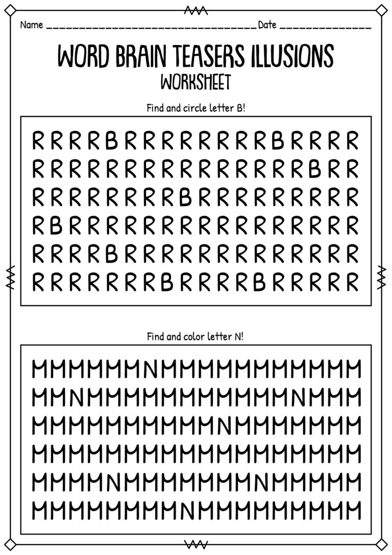 18 Brain Teasers Worksheets Free PDF At Worksheeto