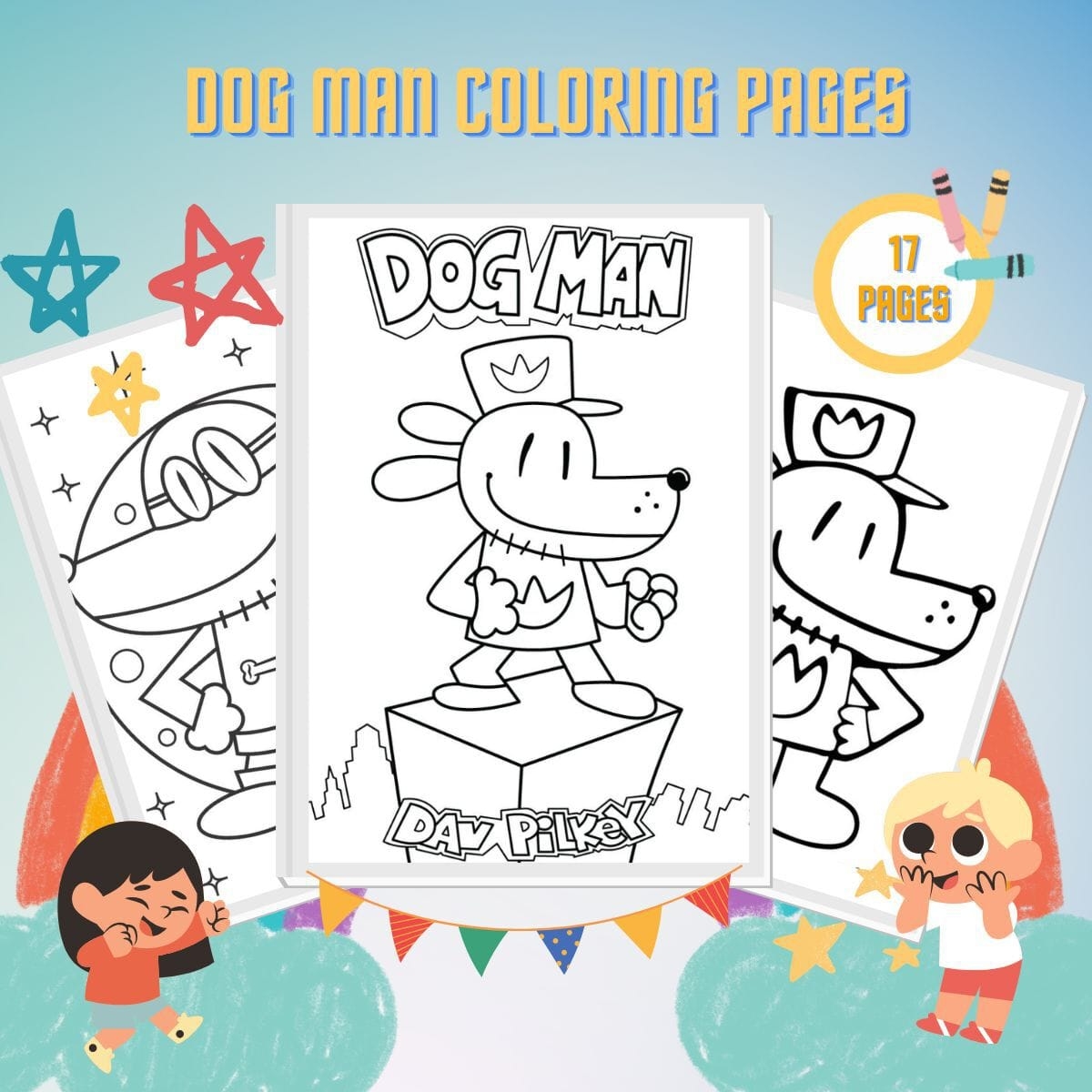 18 Dog Man Coloring Pages Unleash Your Inner Artist 