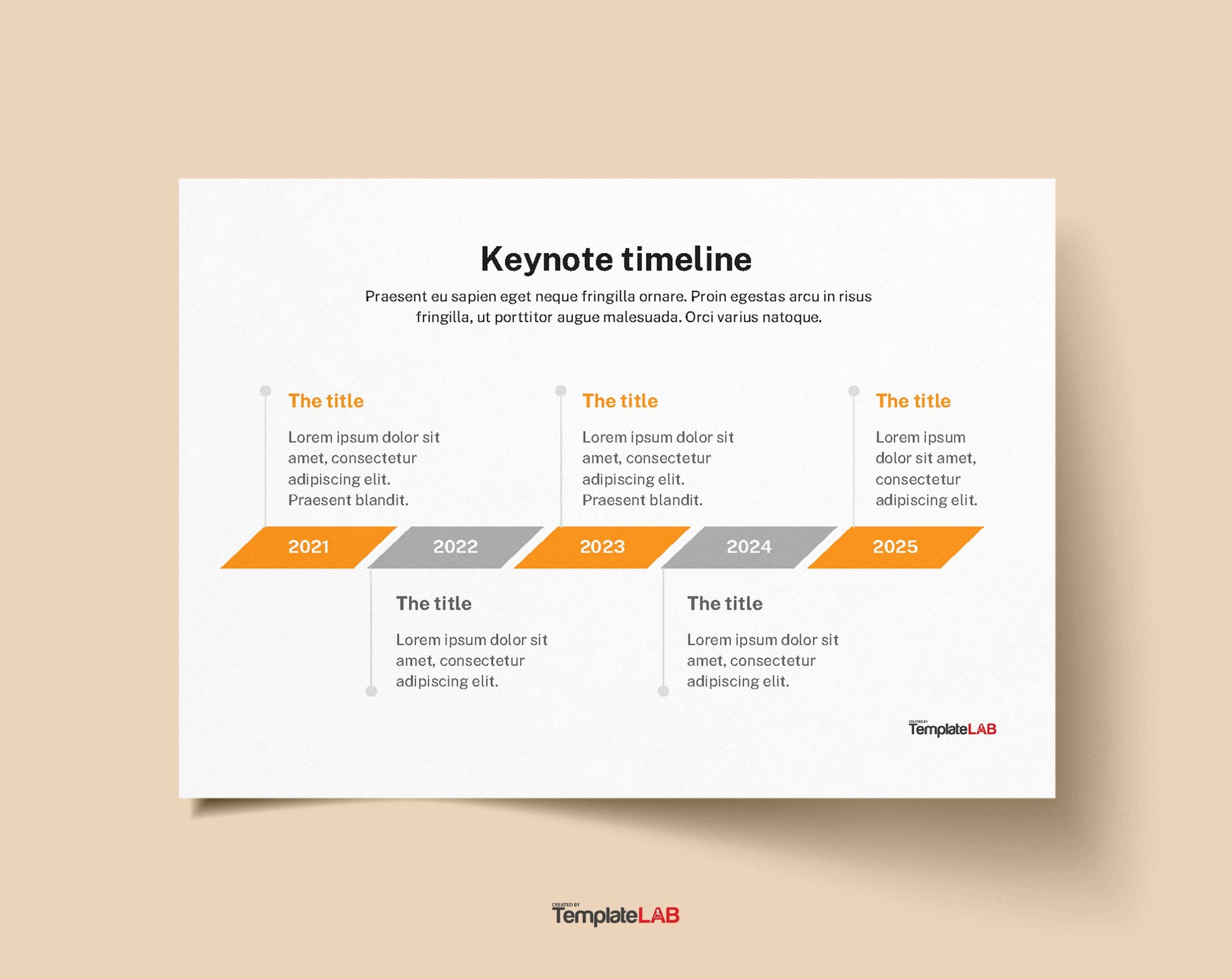 timeline template free printable