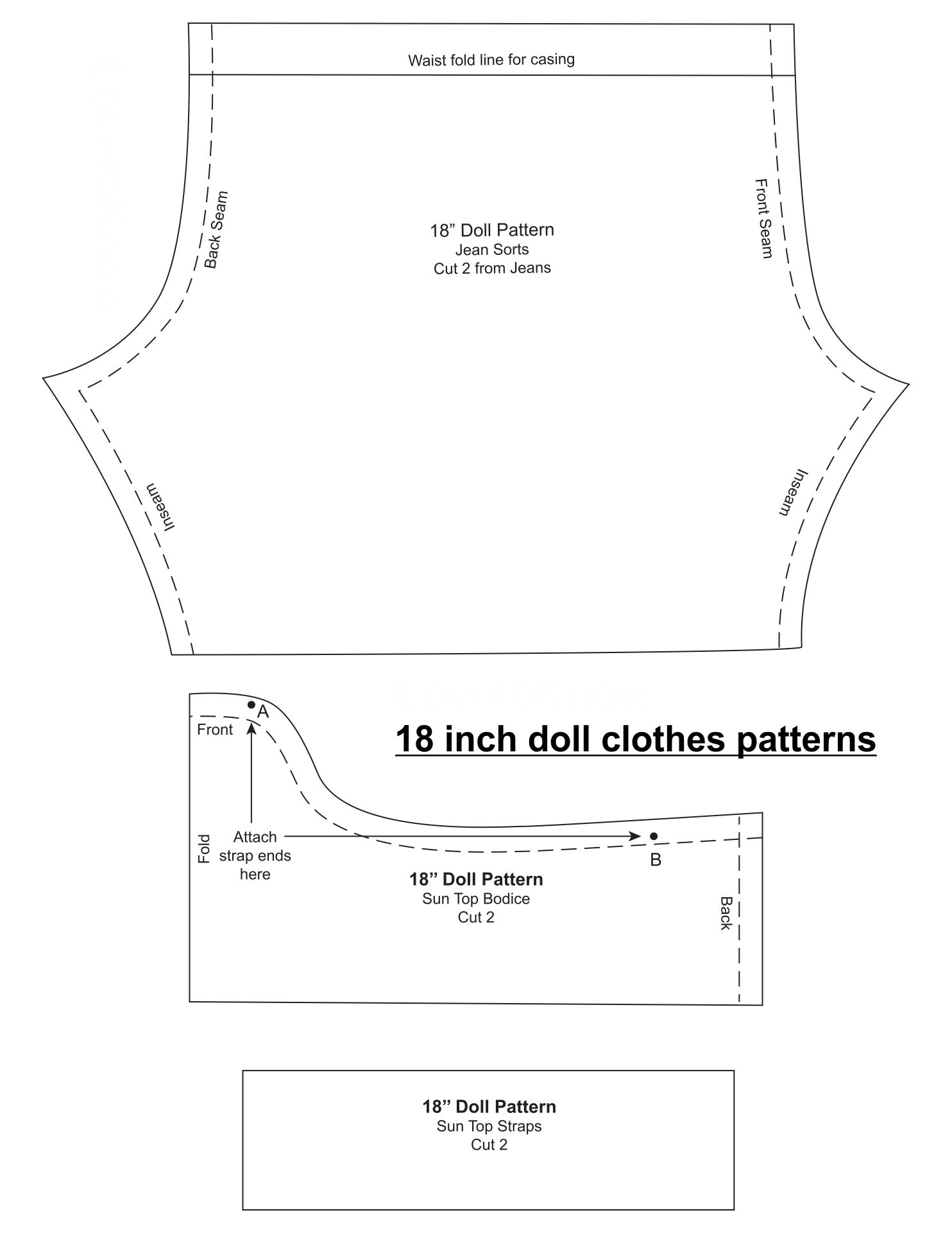 18 Inch Doll Clothes Patterns 10 Free PDF Printables Printablee