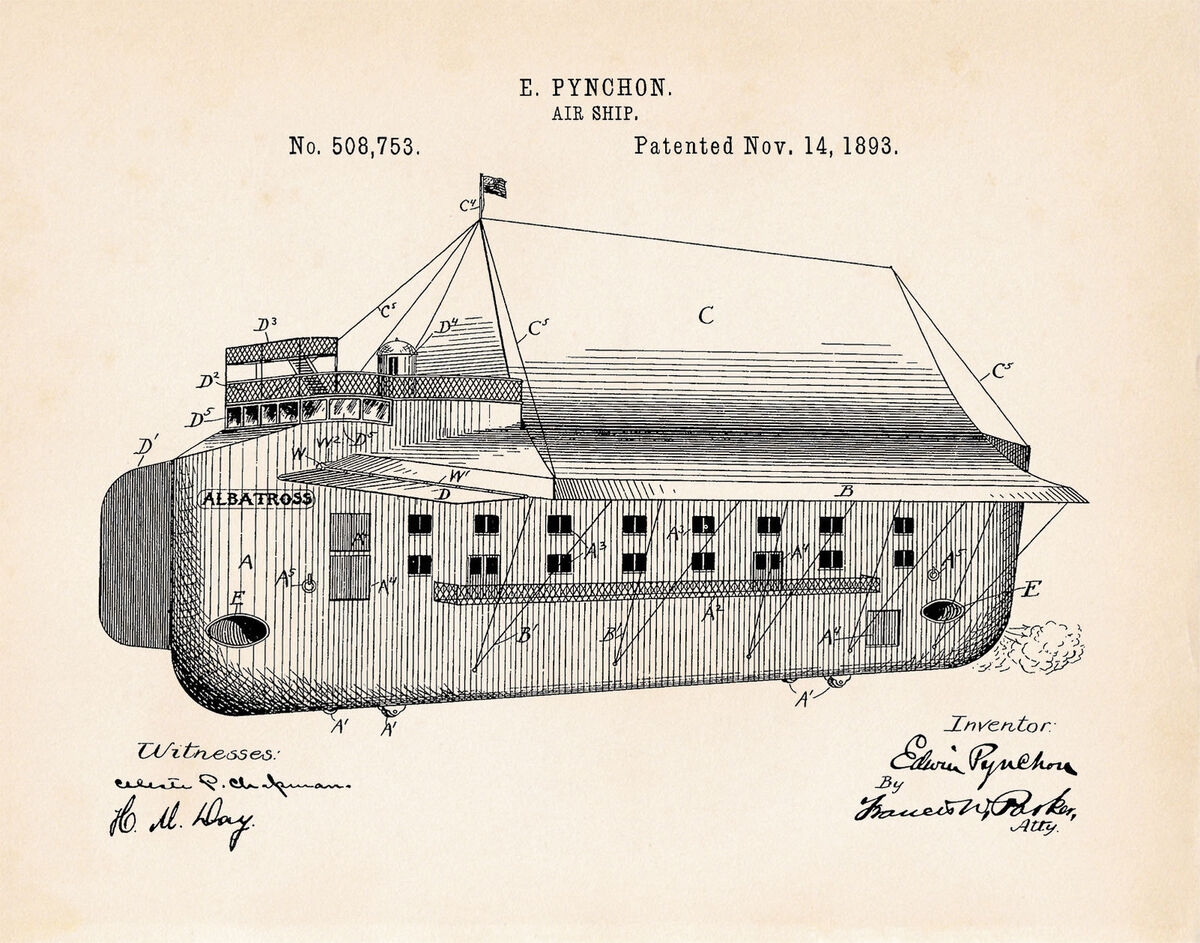 large free printable airship patent