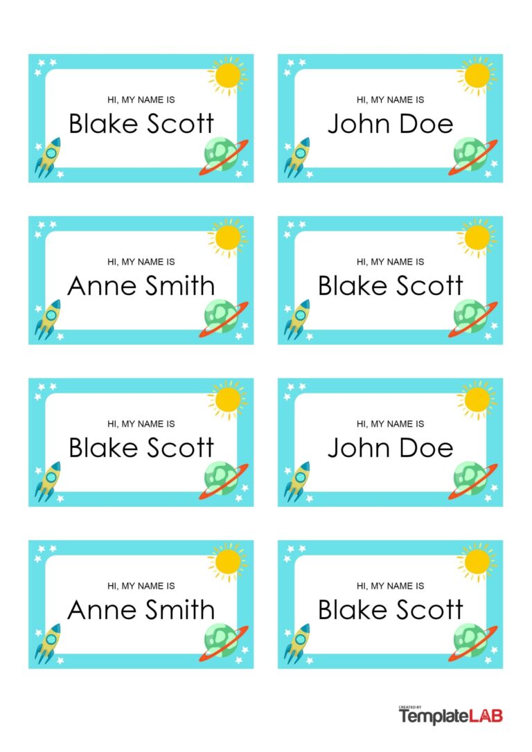 19 Editable Name Tag U0026 Name Badge Templates Free