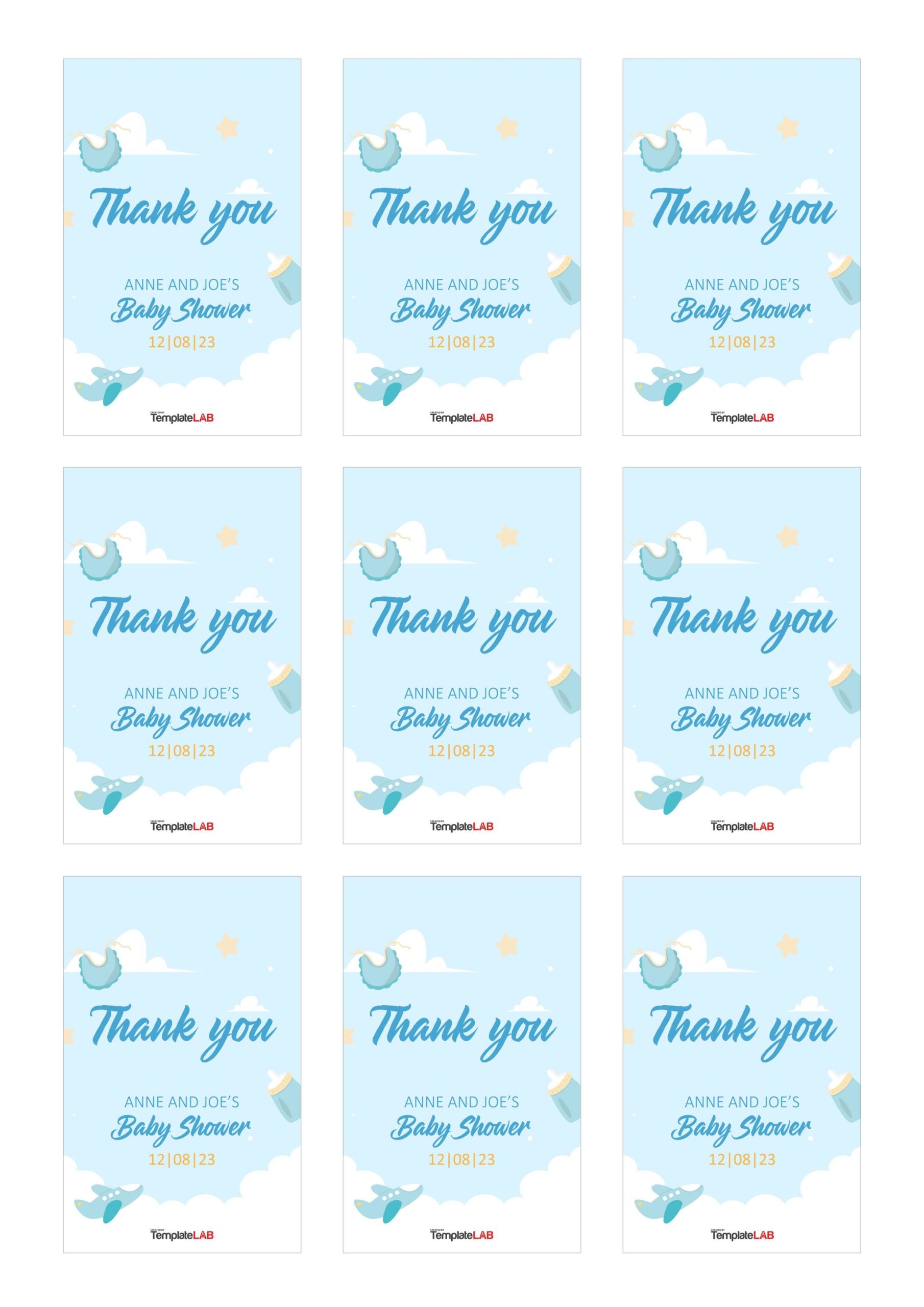 free printable thank you tags template
