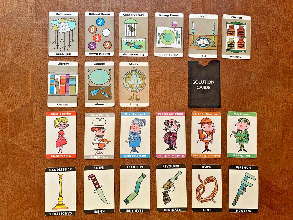 printable clue board game cards