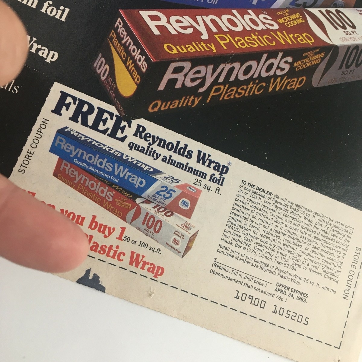 1983 Reynolds Wrap Aluminum Foil Circular Coupon Advertisement EBay