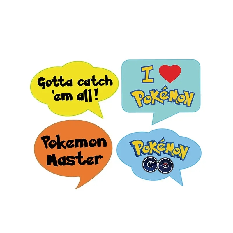 19pcs Pokemon Photo Photographic Party Props Birthday Raise Your Hand Photo Booth Japanese Anime Cosplay Toy Kid Christmas Gift AliExpress