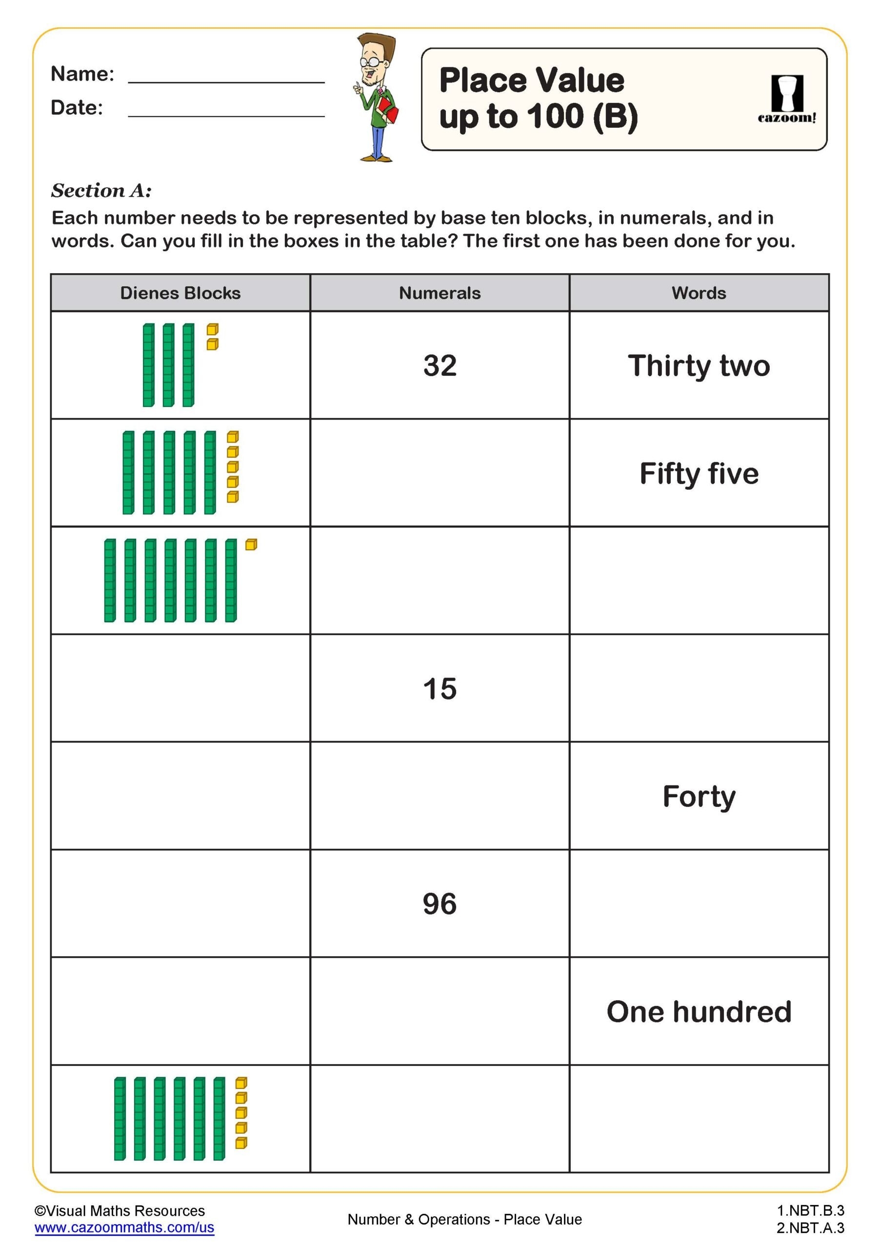 free printable math worksheets for 1st grade