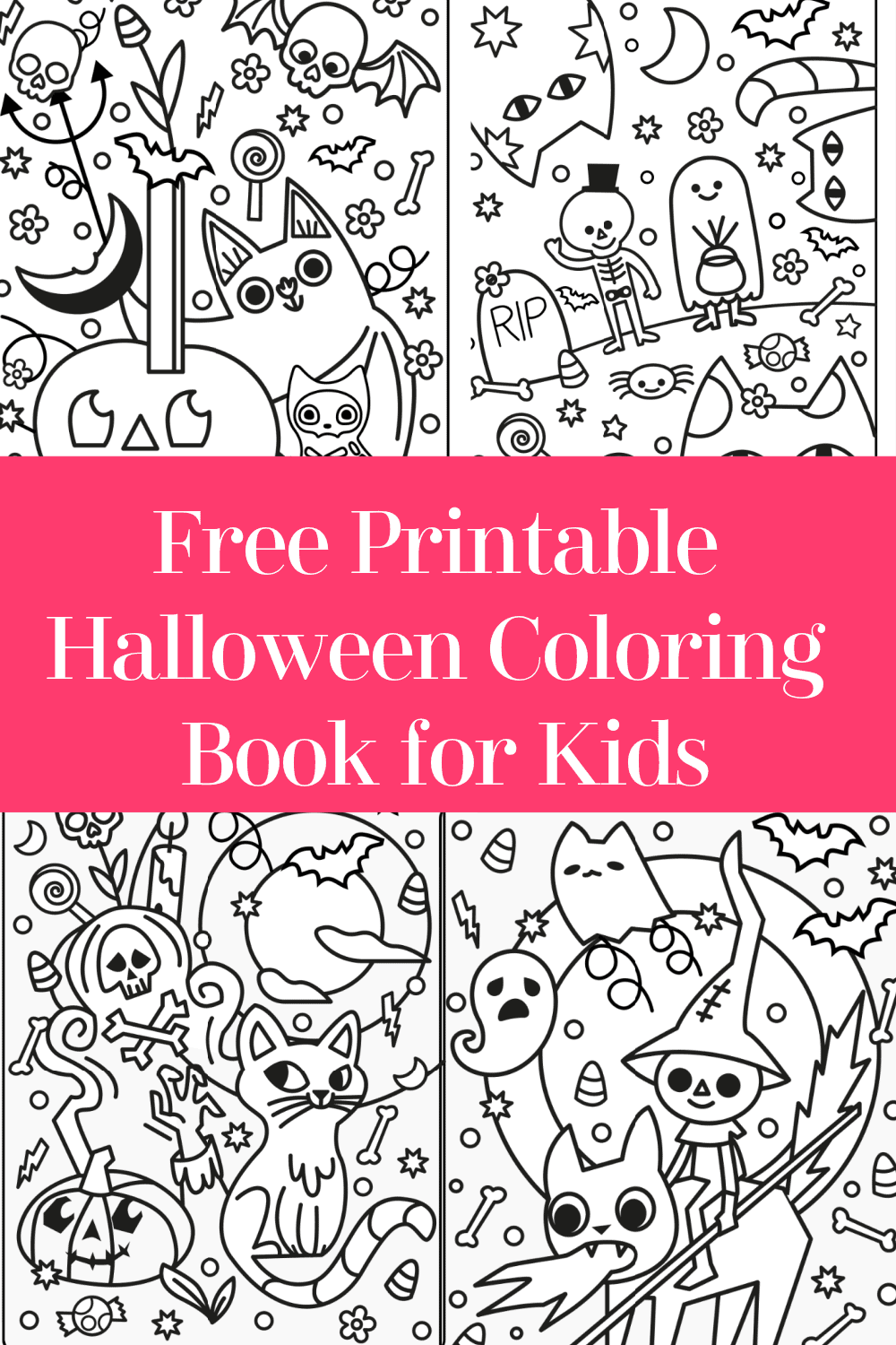 2 Free Printable Halloween Coloring Books For Kids No Strings Attached Pretty Opinionated