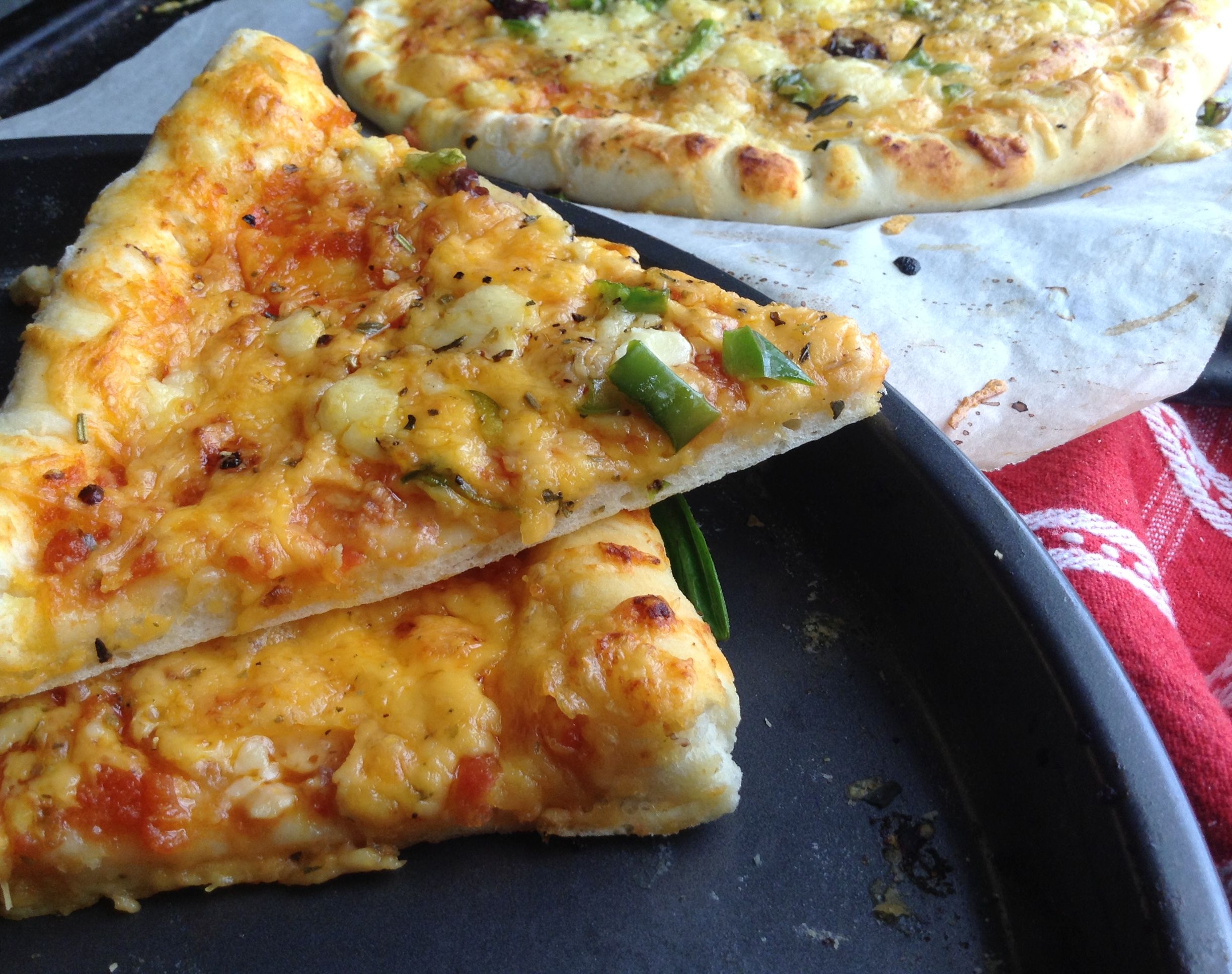 2 Ingredient Pizza Dough Recipe The Gardening Foodie