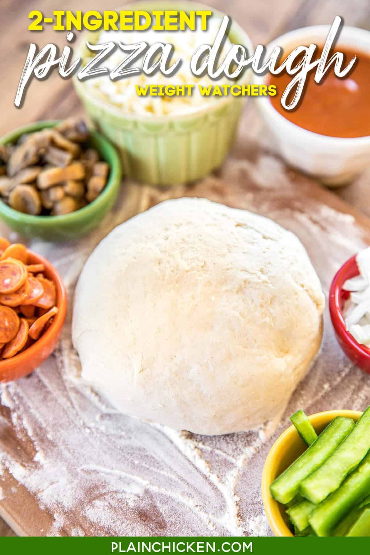 2 Ingredient Pizza Dough