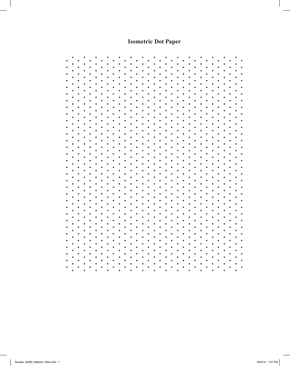 2 page Isometric Dot Paper Template Download Printable PDF 
