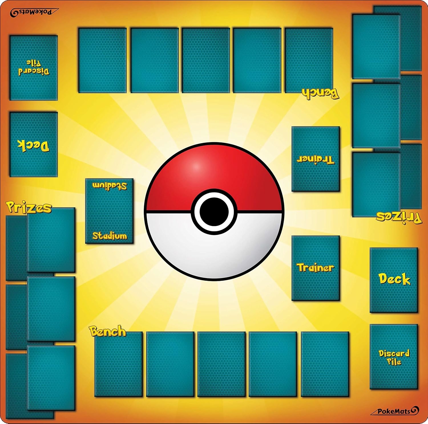 2 Player Pok Mat For Pokemon Trading Card Game