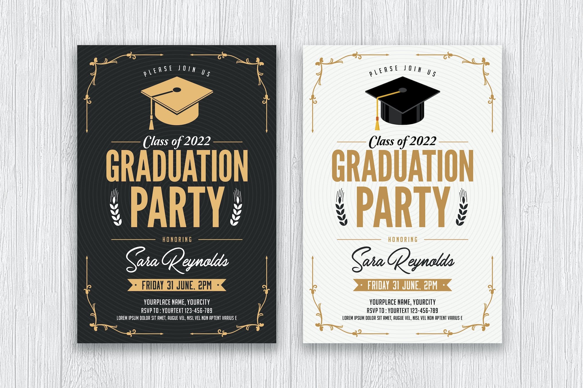 20 Best Graduation Templates Invitations Announcements 