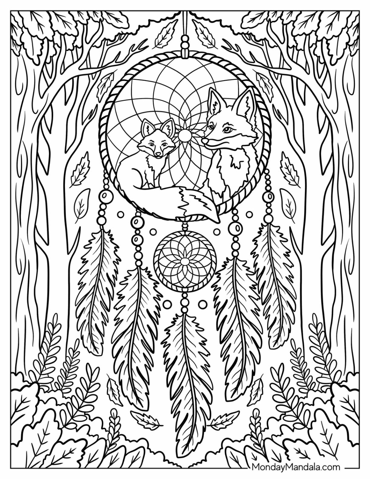 20 Dreamcatcher Coloring Pages Free PDF Printables 